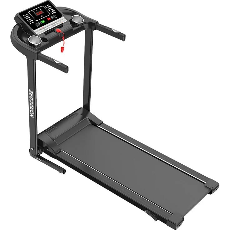 Nordcore Laufband Core 2000, Geschwindigkeit 1-12 km/h, 2.0HP, klappbar, Lauffläche 40x110 cm, 100 kg max. Nutzergewicht, 3.5" LCD Bildschirm mit Bluetooth und USB