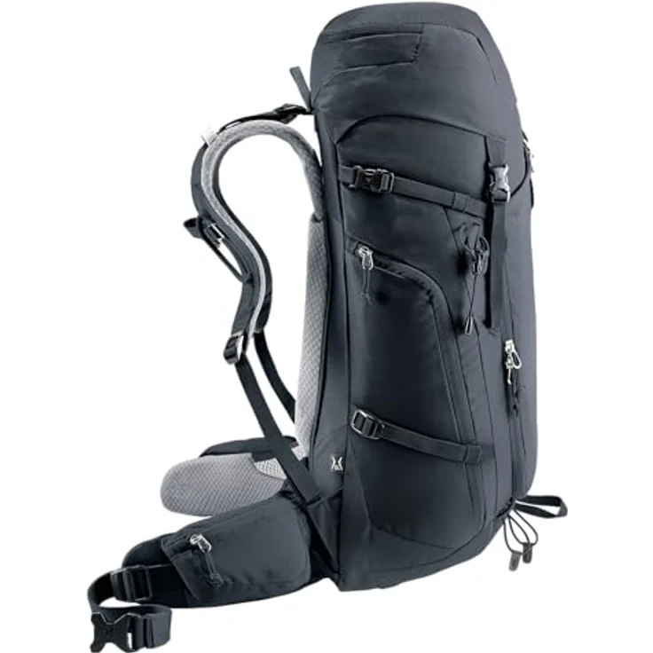 deuter Trail Pro 34 SL Damen Klettersteig Wanderrucksack, schwarz, 34 L, ergonomische Passform, flexible Delrin U-Rahmen, kompatibel mit Trinksystem – Bild 3