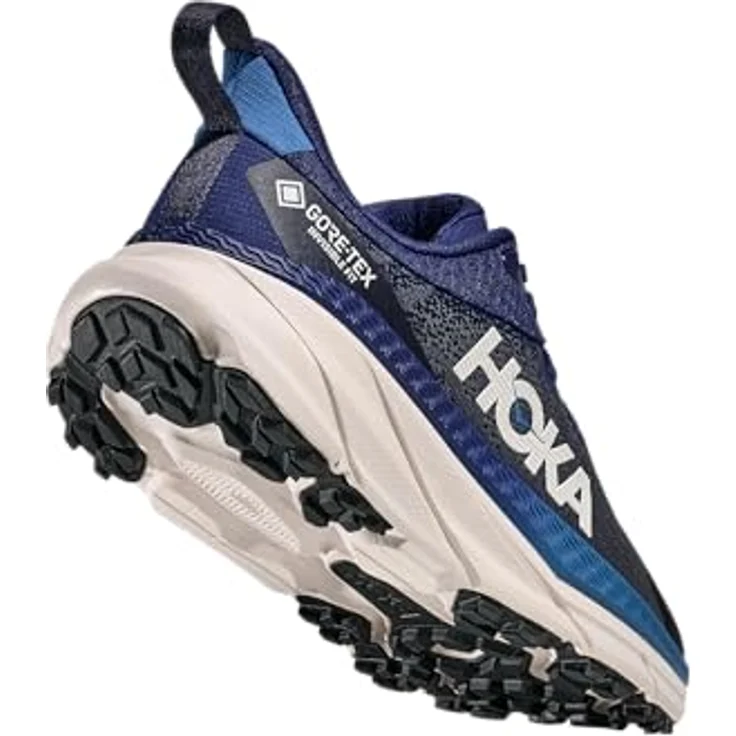 Hoka One One Challenger ATR 7 GTX, Laufschuhe mit GORE-TEX und verbessertem Grip, midnight blue/grout, Größe 44 2/3 – Bild 4