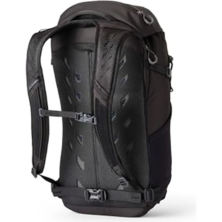 Gregory Nano 28, Wanderrucksack 54 cm, 28 L, 0.63 KG, Schwarz (Optic Black) mit Airmesh-Schultergurt und mehreren Fächern – Bild 2