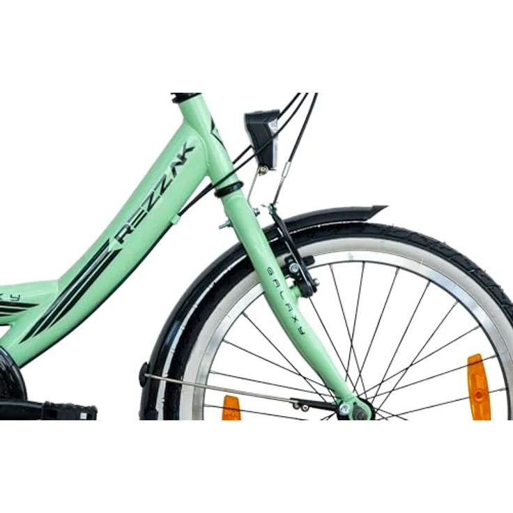 Rezzak 20 Zoll Mädchenfahrrad City Bike, 7 Gang Schaltung, mint, NEU, mit Handbremsen und Licht – Bild 4