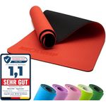 NEOLYMP Yogamatte, rutschfest und dünn, 183 x 61 cm, umweltfreundliche Gymnastikmatte mit Tragegurt und E-Book für Yoga-Übungen