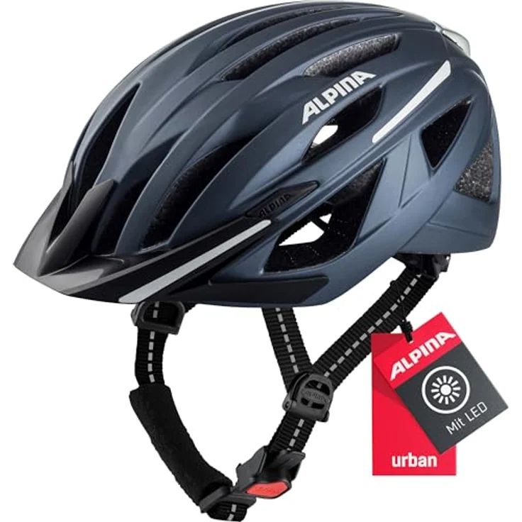 Alpina Haga Indigo Matt, Größe 58 - 63 cm - Fahrradhelm, Farbe Blau – Bild 2