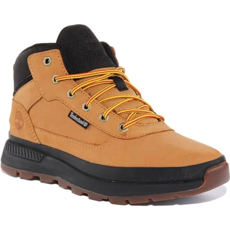 Timberland Wanderschuhe, knöchelhoch aus Nubukleder/Textil, in Wheat, mit profiliertem Gummisohle und Schnürung – Bild 1