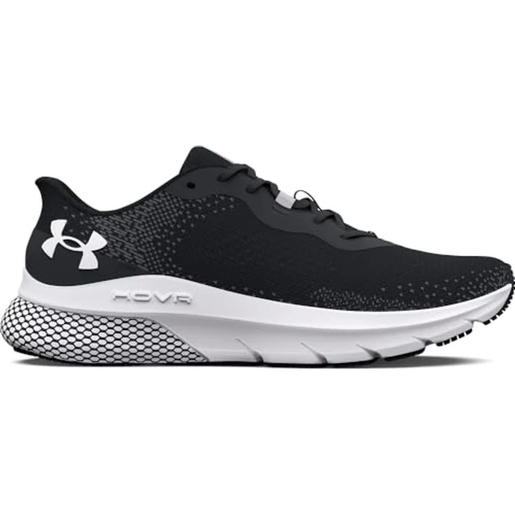 Under Armour HOVR Turbulence, Herren Laufschuhe mit atmungsaktivem Obermaterial, HOVR-Technologie und Gummisohle, Schwarz (44.5) – Bild 7