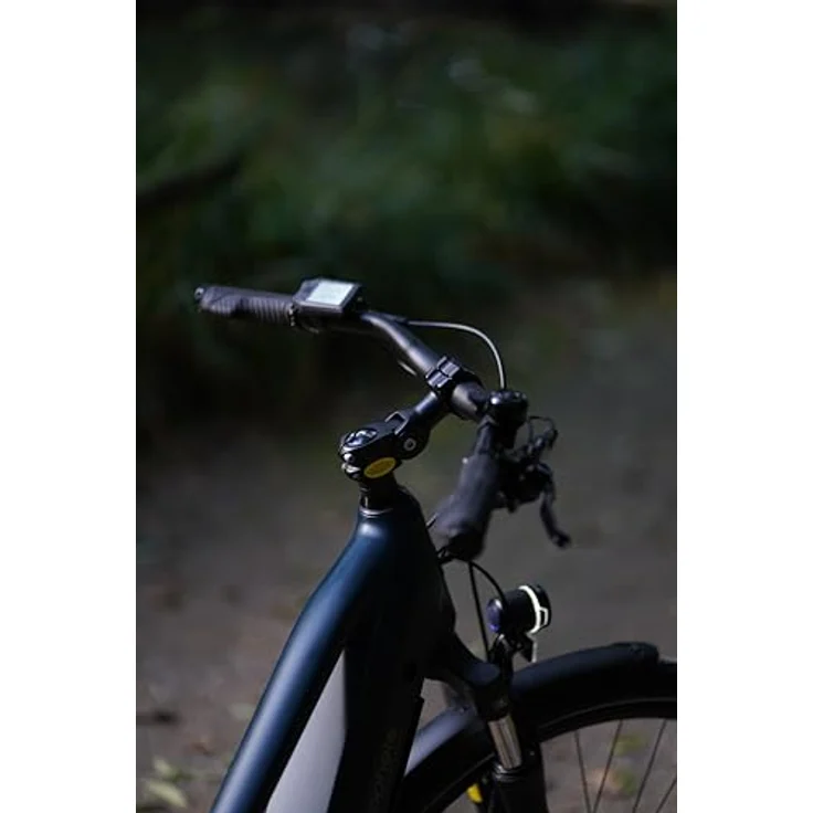 Prophete Entdecker 3.0 Trekking E-Bike 28 Zoll - 360Wh - Integrierter Akku - Mittelmotor AEG - 9-Gang Kettenschaltung - HDY. Scheibenbremse - Rahemnhöhe 54 cm, Diamantschwarz – Bild 3