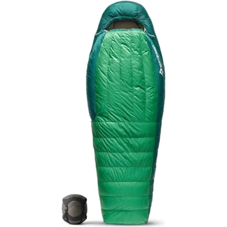 Sea to Summit Ascent -9C/15F, Daunen-Schlafsack mit 750+ Füllkraft, rain forest green, inklusive Free Flow Zip System – Bild 1