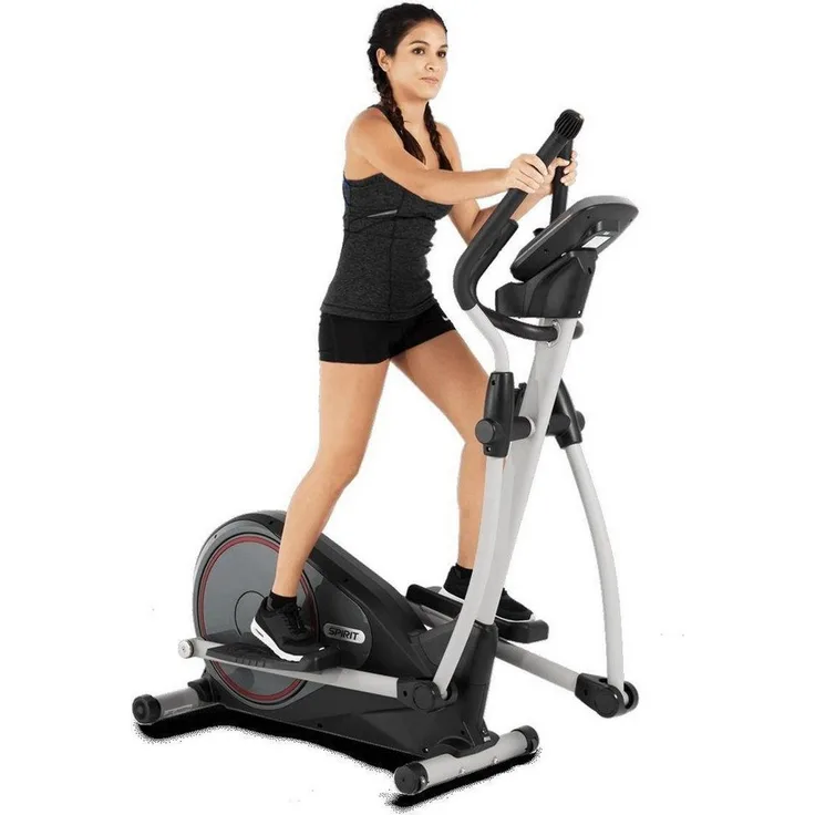Spirit Fitness Crosstrainer-Ergometer DRE 40, 20 kg Schwungmasse, 32 Widerstandsstufen, pulsgesteuertes Programm