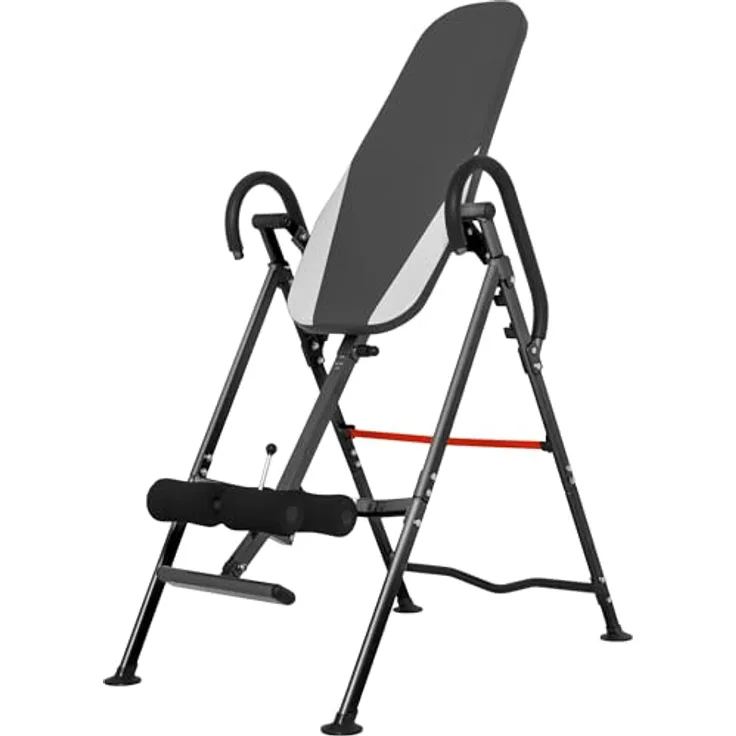 GORILLA SPORTS® Inversionsbank - Volle Vertikale Inversion 180°, Klappbar, Verstellbar, bis 110kg - Schwerkrafttrainer, Streckbank, Entlastung der Wirbelsäule, Inversionstisch, Rückentrainer - Preisvergleich