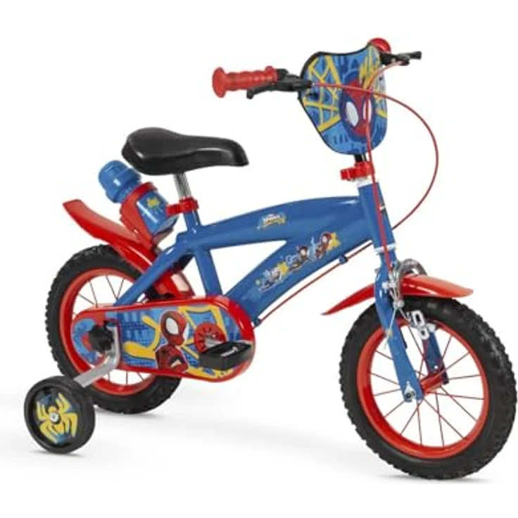 Toimsa Kindervelo 12" Spiderman, Kinderfahrrad für Jungen ab 3 Jahren, aus Eisen – Bild 2