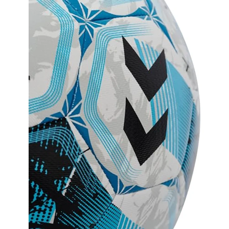 hummel hmlINSPIRE Club FB, Fußball Größe 4, Light Blue/White/Blue, maschinengenähtes TPU-Obermaterial – Bild 3