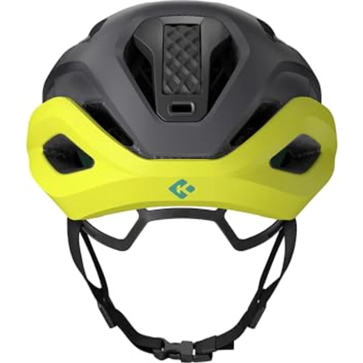 Lazer Strada KinetiCore Fahrradhelm, Matte Dark Grey Flash Yellow mit erhöhtem Schutz und Knautschzonen – Bild 4