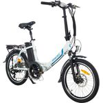 smartEC Camp-20D E-Bike Klapprad 250W Hinterradmotor Li-Ion-Akku 36V/15,6Ah 20 Zoll E-Klapprad E-Faltrad Elektrofahrrad Reichweite 100km bis 25 km/h (Weiß)