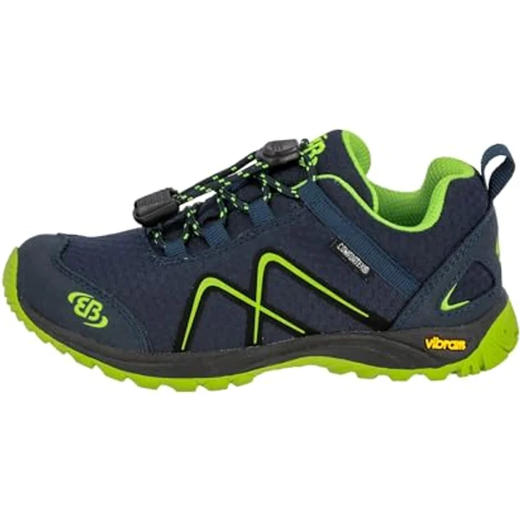 BRÜTTING Outdoorschuh Guide, robuster Wanderschuh mit Schnellschnürsystem und Vibram-Laufsohle, schwarz – Bild 2