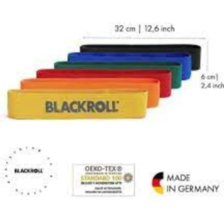 BLACKROLL Loop-Band, Pilates-Band mit verschiedenen Widerständen, waschbar bei 60 °C, inkl. Informationsbroschüre – Bild 2