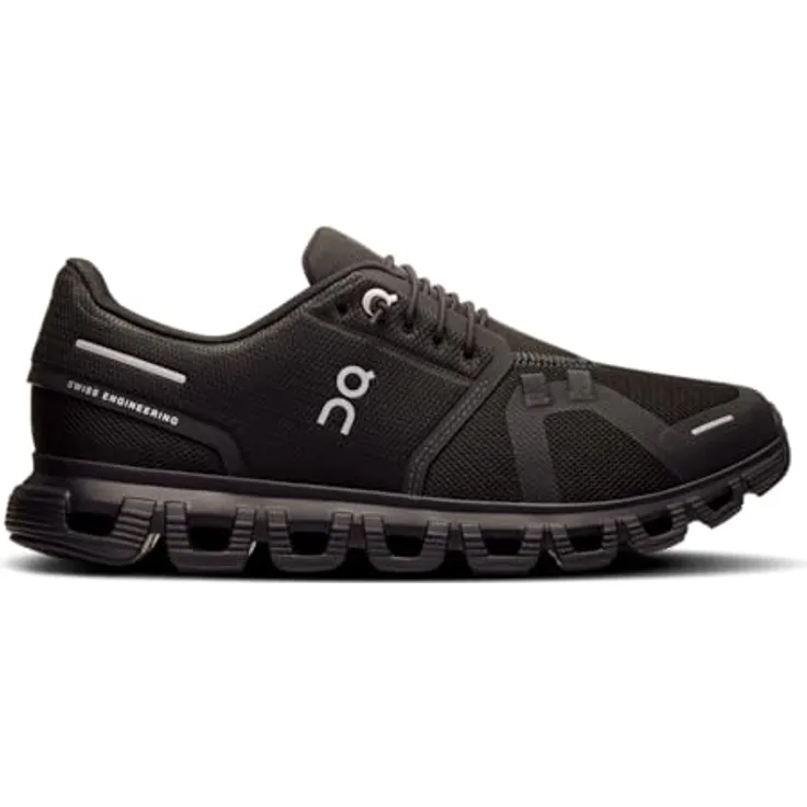 On Running Cloud 6, Damen Laufschuhe mit CloudTec®-Dämpfung, Schwarz, Größe 40