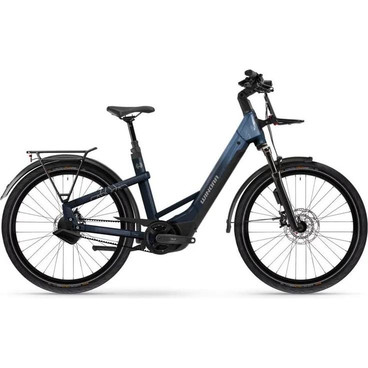 Winora YAKUN ENV ABS LOW i800Wh, E-City Bike mit Bosch E-Bike ABS und gefederter Gabel