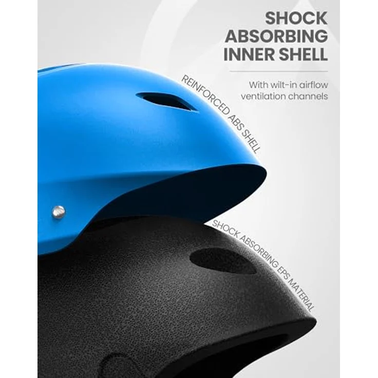 OutdoorMaster Kelvin Skihelm – Snowboardhelm mit ABS-Schale, EPS-Kern und 14 Belüftungsöffnungen, M, Blau – Bild 3