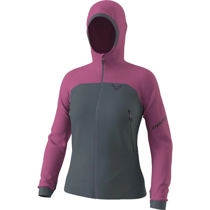 Dynafit Ridge Thermal Hoody W, Damen Skijacke, winddicht und atmungsaktiv, pink, Größe S