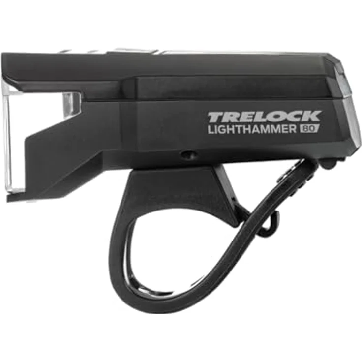 Trelock LS 480 LIGHTHAMMER + LS740 Rücklicht, Fahrradlichtset mit 80 Lux, USB-C Ladefunktion, 100 m Sichtweite, Bremslichtfunktion, StVZO zugelassen, schwarz – Bild 2