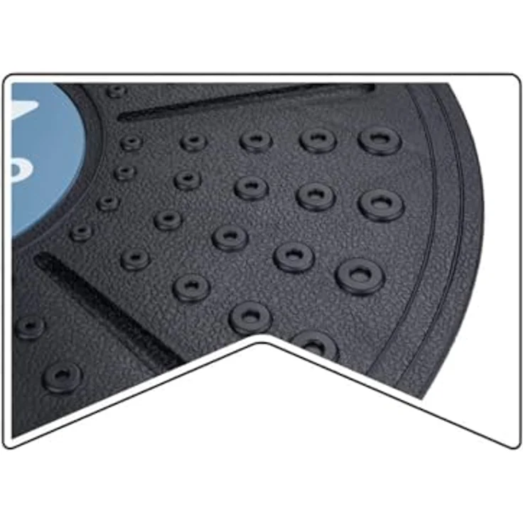 Umbro Balance Board - Wackelbrett für Gleichgewichts- und Krafttraining - 36 cm Durchmesser - Schwarz/Blau – Bild 4