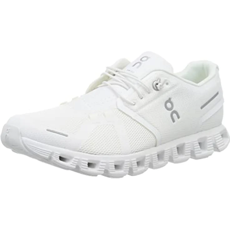 ON Schuhe Running Cloud 5, Laufschuhe in Weiß, Größe 44,5, Obermaterial Synthetik, Schnürung – Bild 1