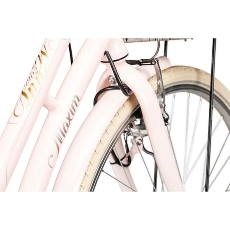 MAXIM Anno 1902 Wave, Cityrad 28 Zoll mit Aluminiumrahmen, Rosa, 45 cm, Nabenschaltung und Rücktrittbremse – Bild 3