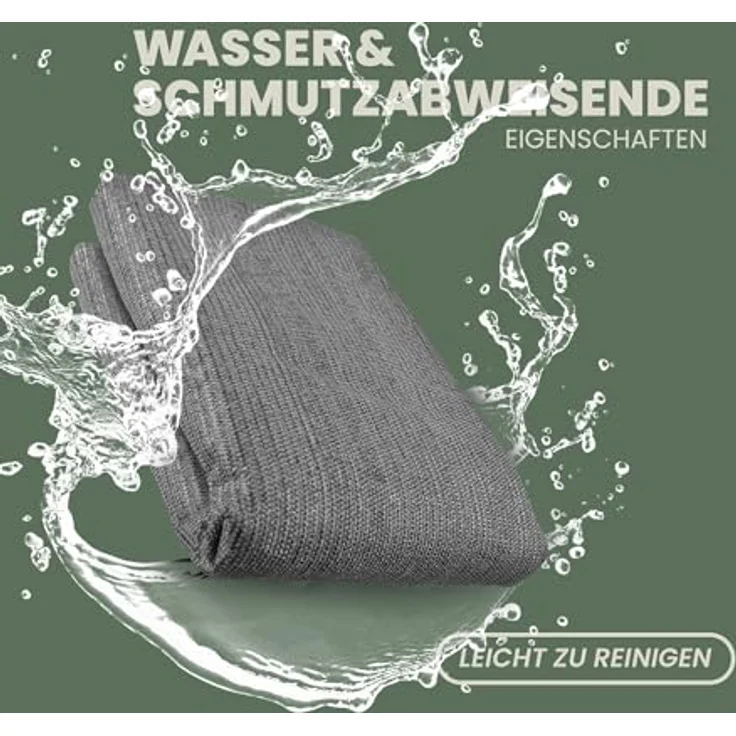 Bestlivings Vorzeltteppich (250 x 300cm) Camping Matte mit Ösen, Outdoor Teppich inkl. 12 Kunststoff Heringe und Tragetasche, Markisenteppich - Robustes HDPE-Material, witterungsbeständig, hoher Komfort - Grün – Bild 3