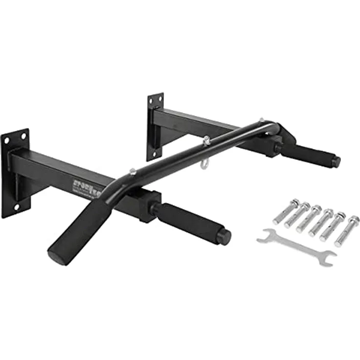 Sport-Tec Klimmzugstange zur Wandmontage, 4 Griffe Klimmzug für Wand Latzug Turnstange, Ultra Stabil, bis zu 120 kg belastbar