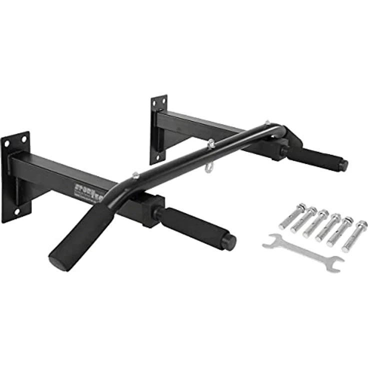 Sport-Tec Klimmzugstange zur Wandmontage, 4 Griffe Klimmzug für Wand Latzug Turnstange, Ultra Stabil, bis zu 120 kg belastbar – Bild 1