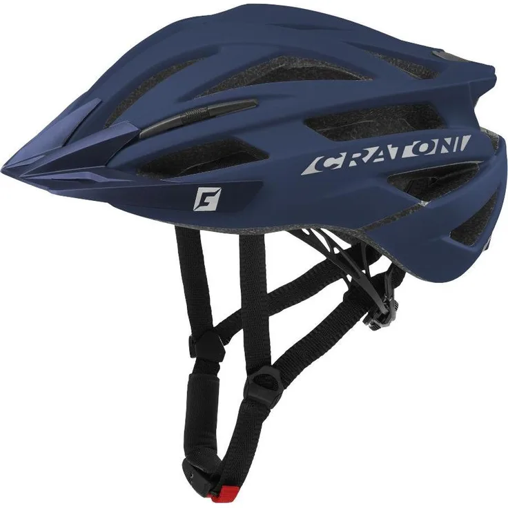 Cratoni Agravic, Velohelm (54 - 58 cm) mit 20 Ventilationsöffnungen, Inmold-Technologie, 230 g Leichtgewicht, abnehmbares Visier