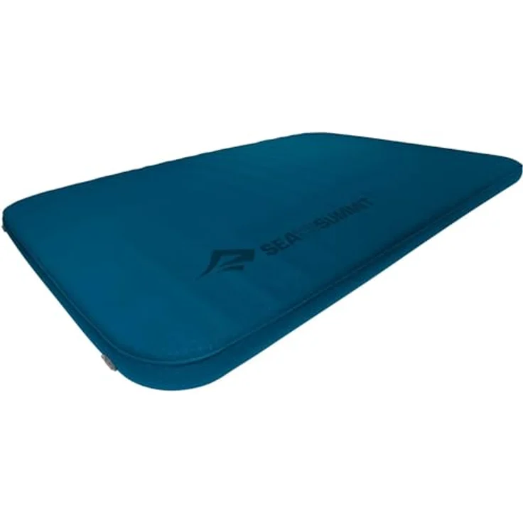Sea to Summit Comfort Deluxe Self Inflating Sleeping Isomatte Double, 10 cm Premium-Komfort, Pillow Lock-System, R-Wert 6,5, 201 x 132 cm, Byron Blue, 4225g – Bild 1