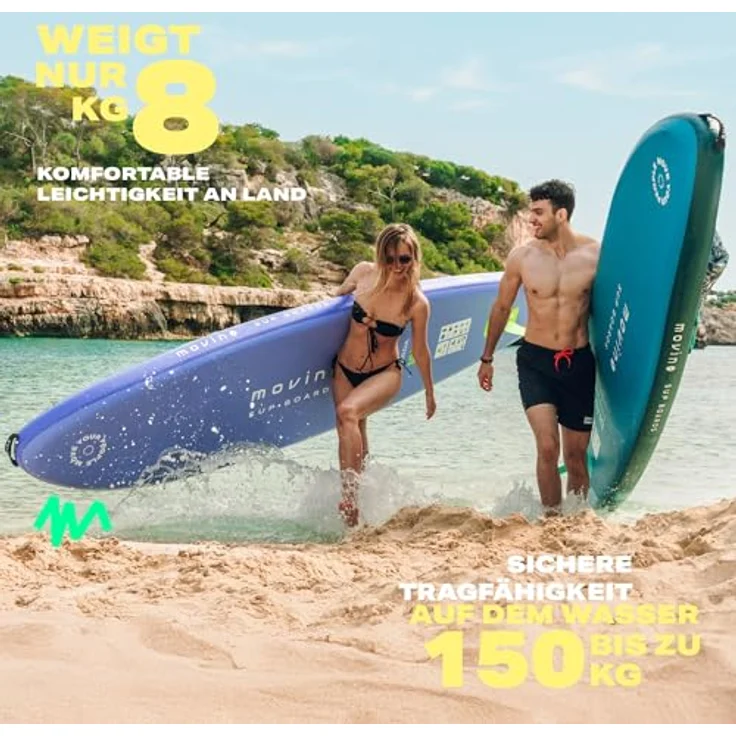 Movino SUP-Board MOVINO GARDA 2in1 Set, Allround mit geschweißten Kanten, Traglast 150 kg, 10'10'' (330 cm) – Bild 4
