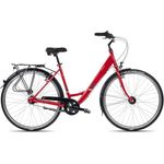 Maxim Vigo Wave Damenrad 28 Zoll 7 Gang Citybike Aluminium, metallic red, geprüft und montiert, sofort startklar