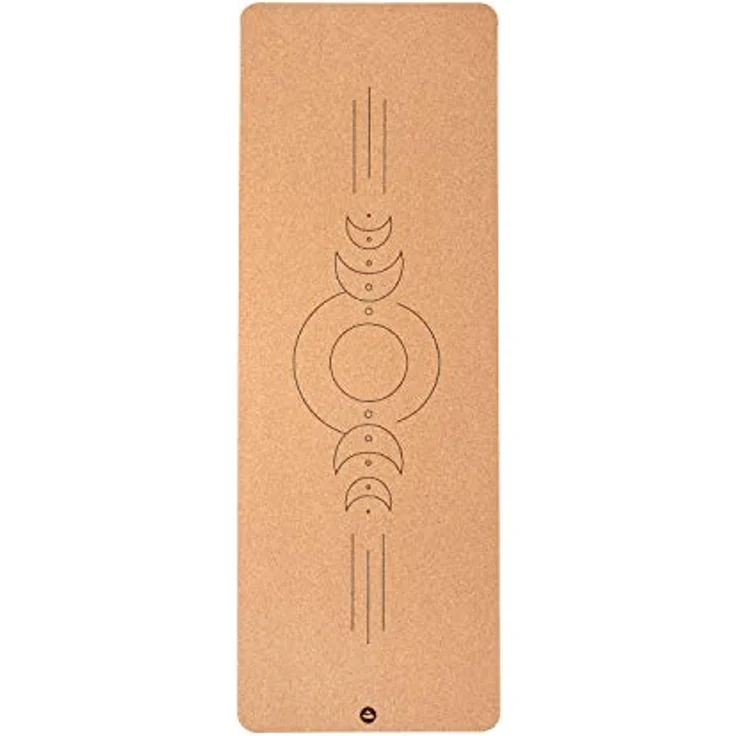 bodhi Yogamatte Kork | 4 mm | 100% Nachhaltig & Ökologisch | Hohe Rutschfestigkeit | Yoga Matte aus Kork & Naturkautschuk | Ideal für Hot Yoga | 185 x 66 x 0,4 cm | Luna – Bild 1