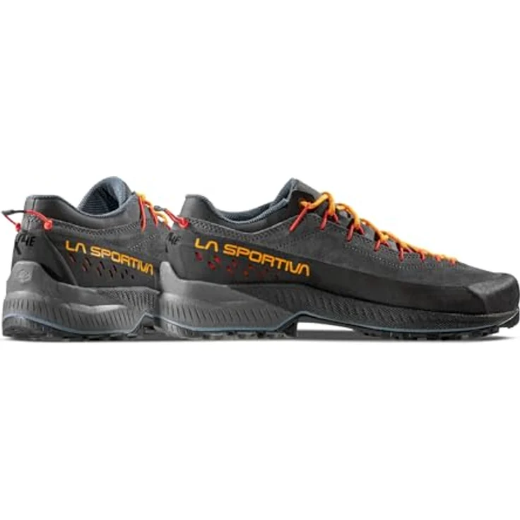 La Sportiva TX4 Evo, Zustiegsschuhe mit Vibram MegaGrip, Carbon/Cherry Tomato, EU 44,5 – Bild 5