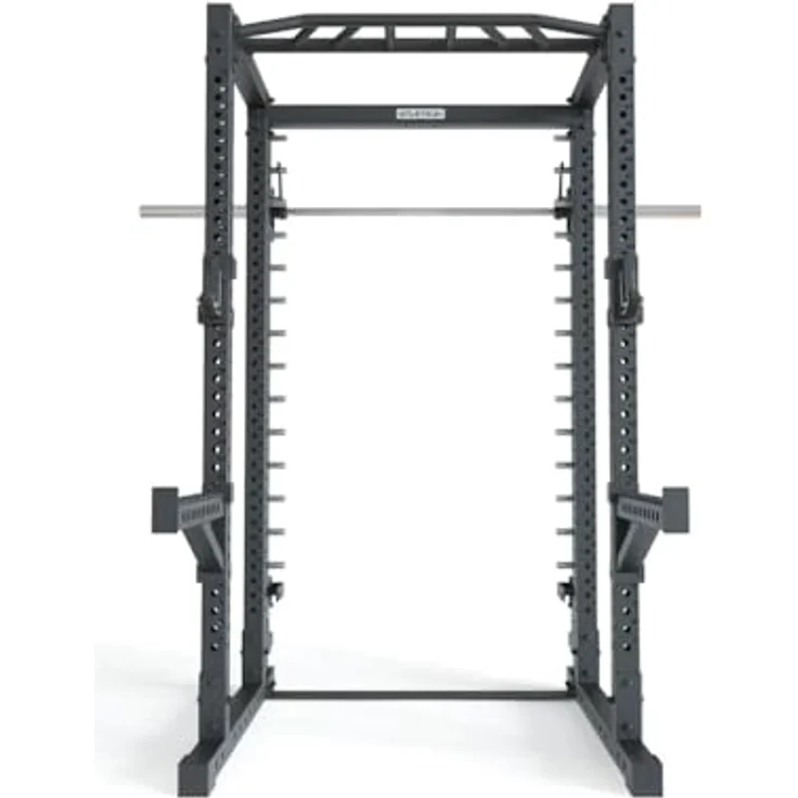 Atletica R7-Reeve Power Rack | Power Rack mit Smith Machine | Kompaktes Basisrack für Grundübungen | Calisthenics | Kniebeugen | Bankdrücken | Schulterdrücken | Rudern Größe 220 cm – Bild 4