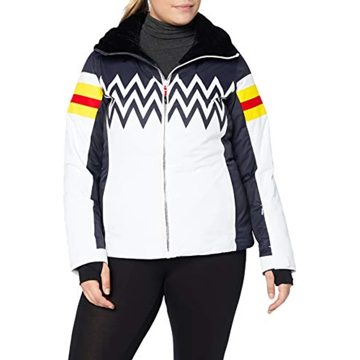 CMP Fix Hoodie Jacke A001, Wetterfeste Skijacke mit warmer Kunstfaserwattierung, Bianco, Größe 44 – Bild 2