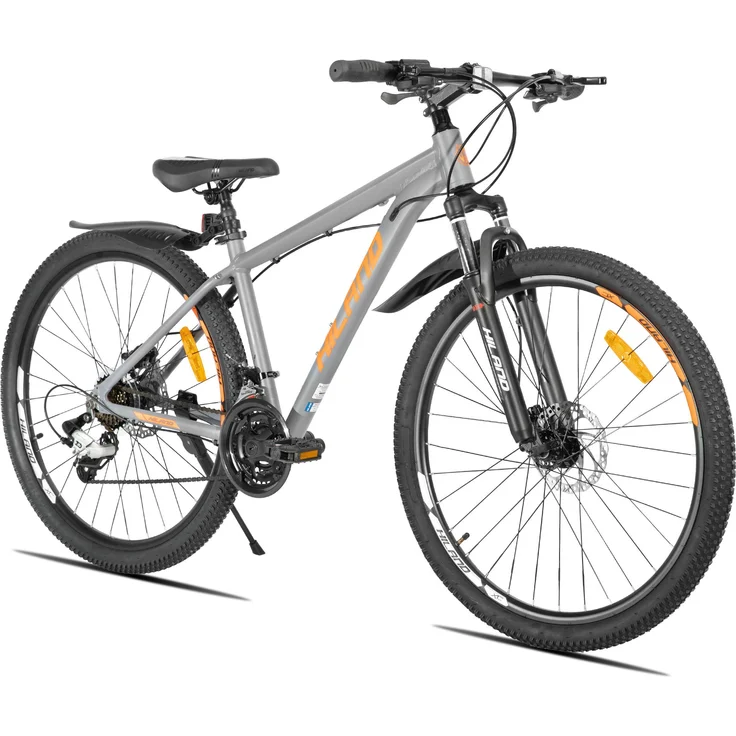 Hiland 27,5-Zoll-Mountainbike, 24 Gänge, leichter Aluminiumrahmen, hydraulische Scheibenbremsen, Offroad-MTB für Erwachsene