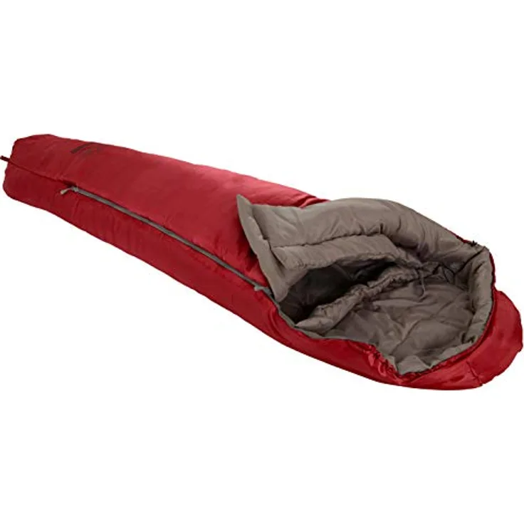 Grand Canyon Fairbanks 150 Kids Schlafsack, Unisex, für Körpergröße bis 150 cm, komfortable Temperaturbereiche bis 2 °C, Red Dahlia, One Size