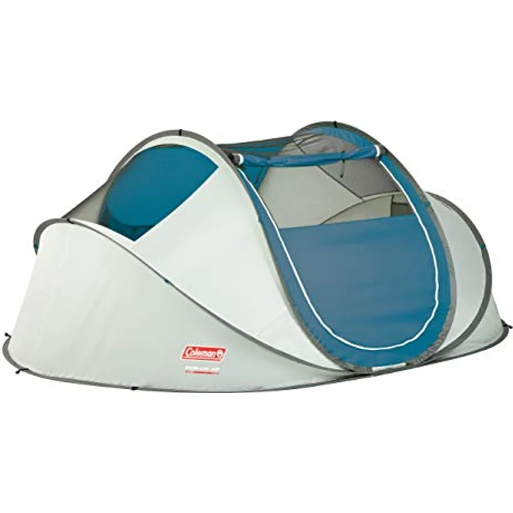 Coleman Fast Pitch Pop Up Zelt Galiano 4, Campingzelt 4 Personen, wasserdicht WS 2.000mm, grau – Bild 2