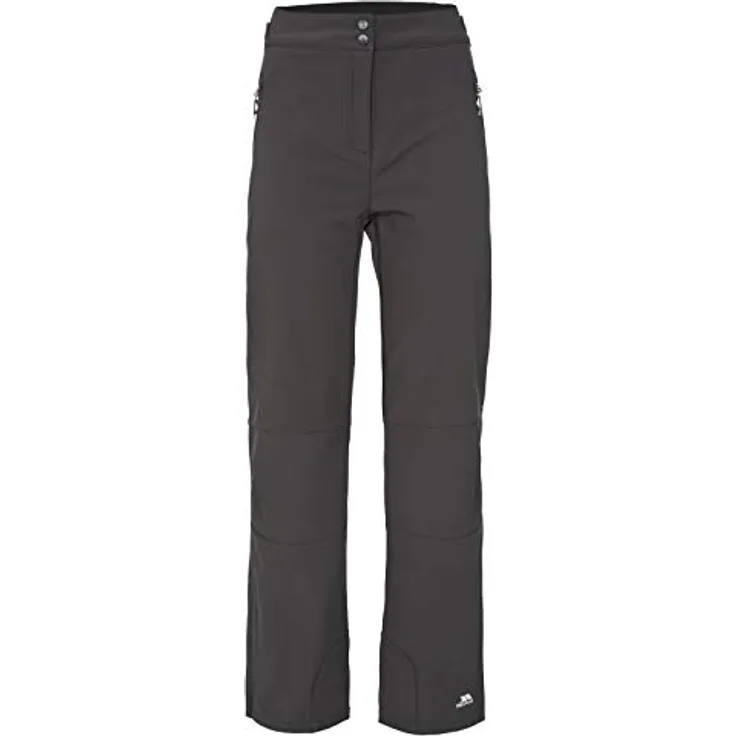 Trespass SQUIDGE II Damen Softshell Skihosen, wasserbeständig, atmungsaktiv, Schwarz, Größe S