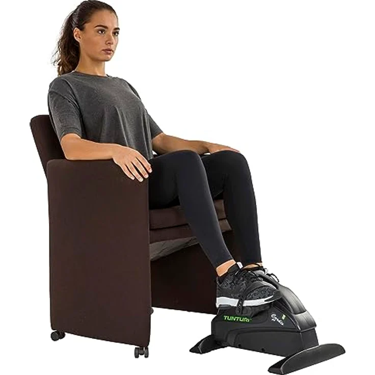 Tunturi Cardio Fit M35 Mini Bike Heimtrainer / Pedaltrainer / Arm- und Beintrainer / Minifahrrad / Bewegungstrainer für Senioren mit Magnetbremssystem und LCD-Bildschirmanzeige - Schwarz - Preisvergleich – Bild 4