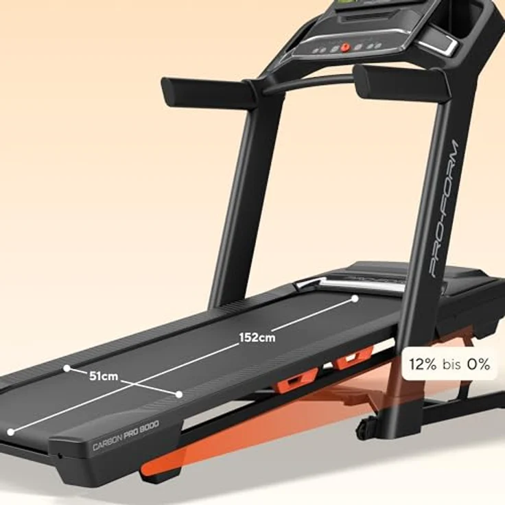 ProForm Carbon Pro 9000 Laufband, faltbar mit 16 Zoll HD-Touchscreen, iFIT-Mitgliedschaft, 0-20 km/h, 0-12% Steigung, ProShox-Dämpfung – Bild 4