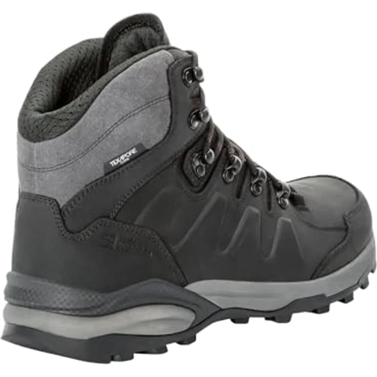 Jack Wolfskin Refugio Prime Texapore Mid M, Herren Wanderschuhe, grau, wasserdicht, schnelltrocknendes Innenfutter, individuell anpassbare Schnürung – Bild 5