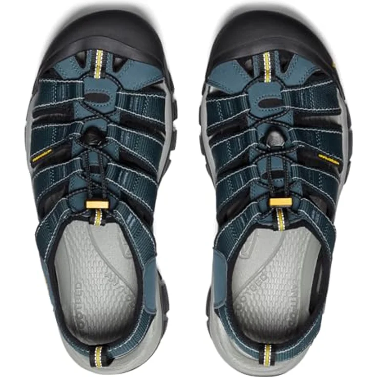 KEEN Newport H2, Herren Wander- und Schwimmsandalen, grau/navy, schnelltrocknendes Obermaterial, Gummisohle – Bild 6
