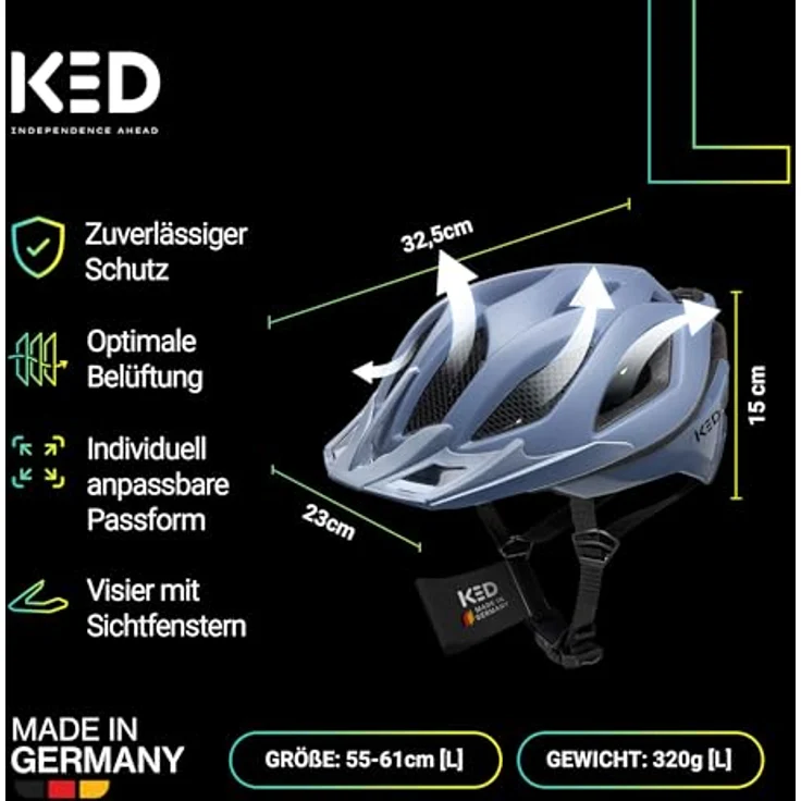 KED Spiri II Trend L blue grey matt 55-61 cm – Bild 9