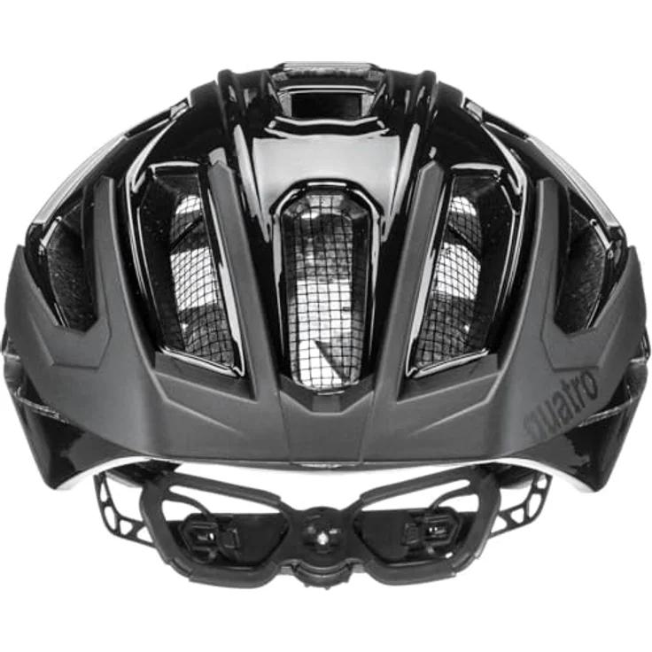 Uvex Sports Quatro, Velohelm für E-Bike und MTB, matte schwarz, 52 - 57 cm, mit 17 Belüftungsöffnungen und integrierter Sonnenblende – Bild 4