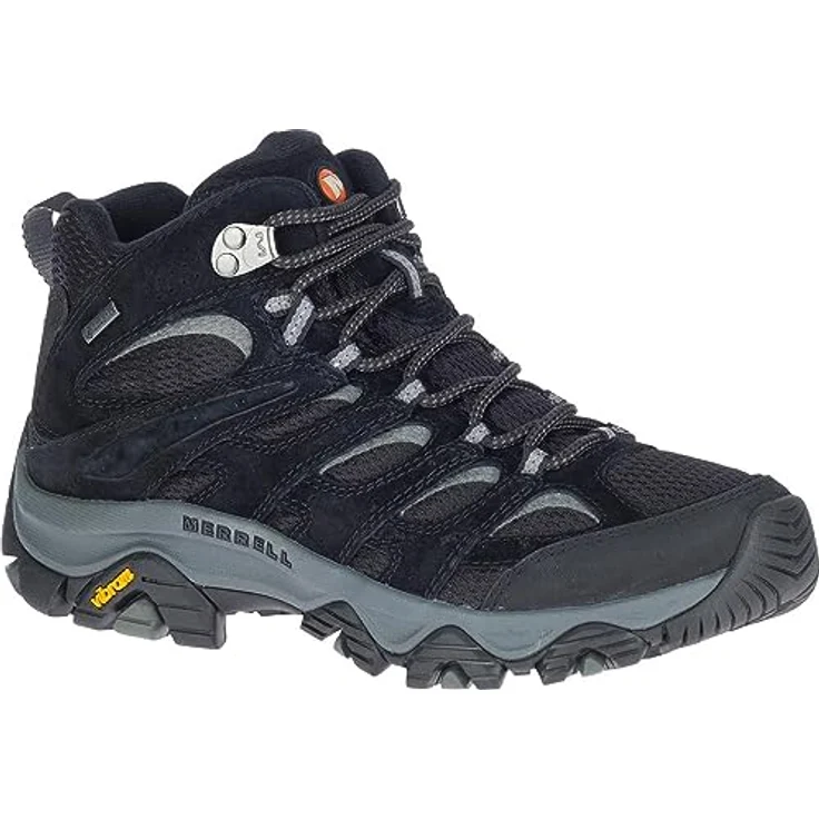 Merrell Moab 3 Mid GTX, Damen Wanderschuhe mit Vibram-Außensohle und Air Cushion, Schwarz – Bild 2