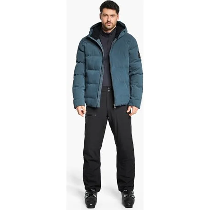 Ziener Skiwear Herren Ski Jacke TYERS-Z, atmungsaktiv und wasserdicht mit PFAS-freier Imprägnierung, iron grey kord, Größe 50 – Bild 5